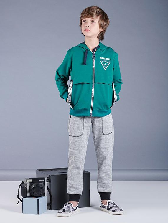 green hooded sweatshirt - 16619021 - Zoom Image - 1