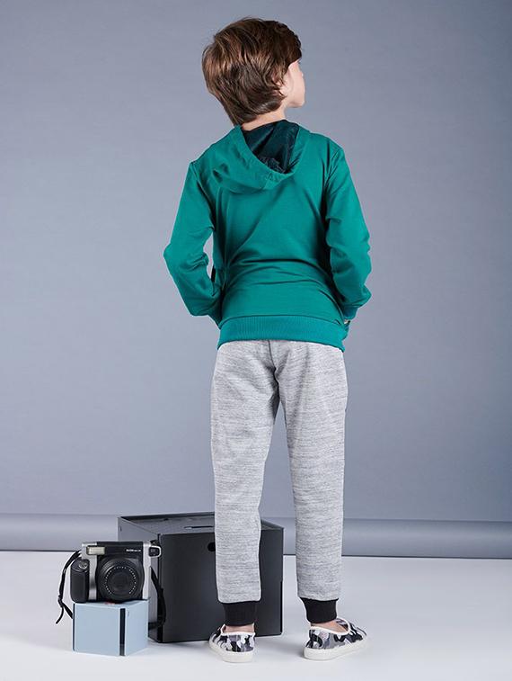 green hooded sweatshirt - 16619021 - Zoom Image - 2