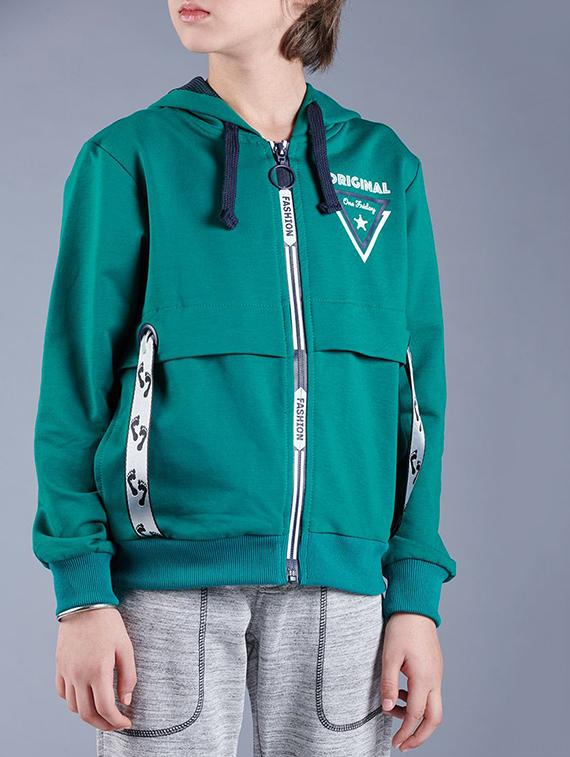 green hooded sweatshirt - 16619021 - Zoom Image - 3