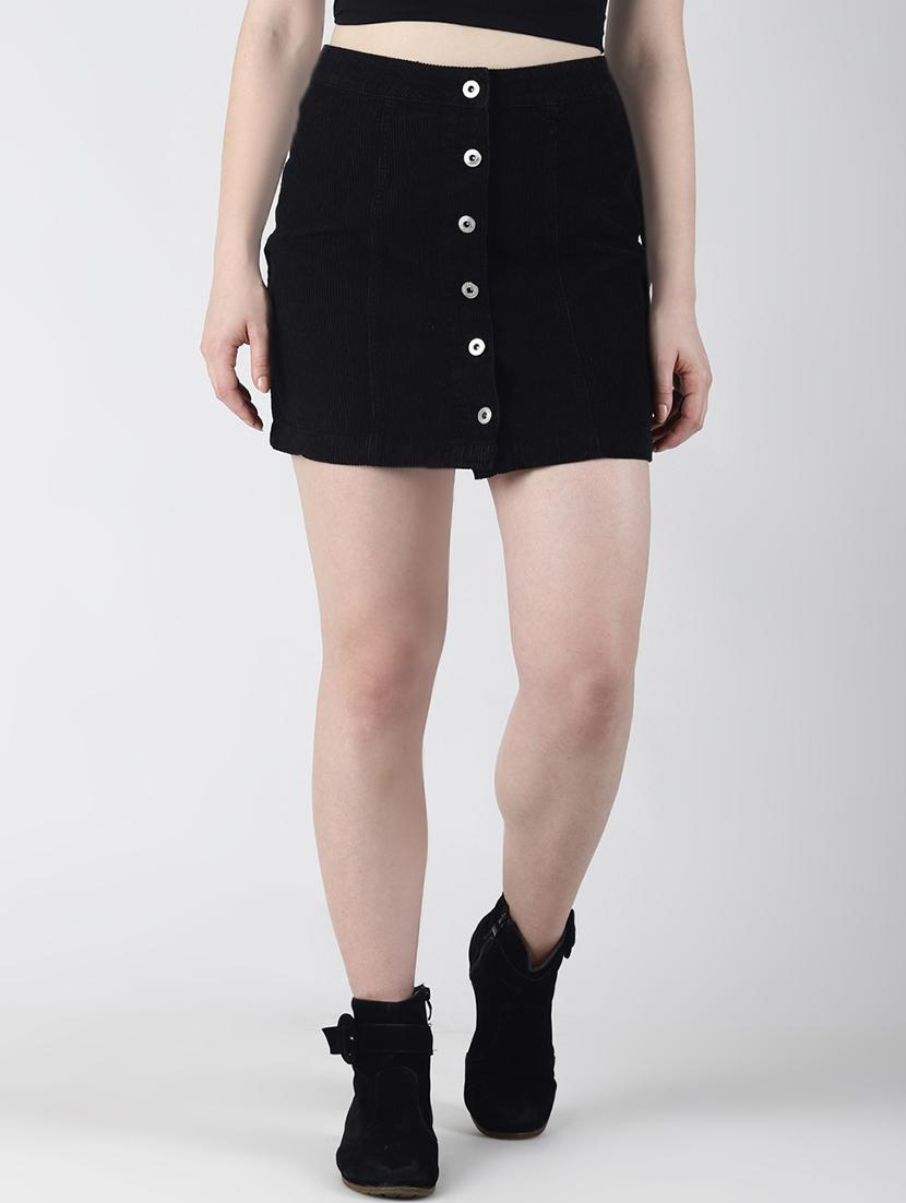 high rise button up skirt - 16619160 - Zoom Image - 1