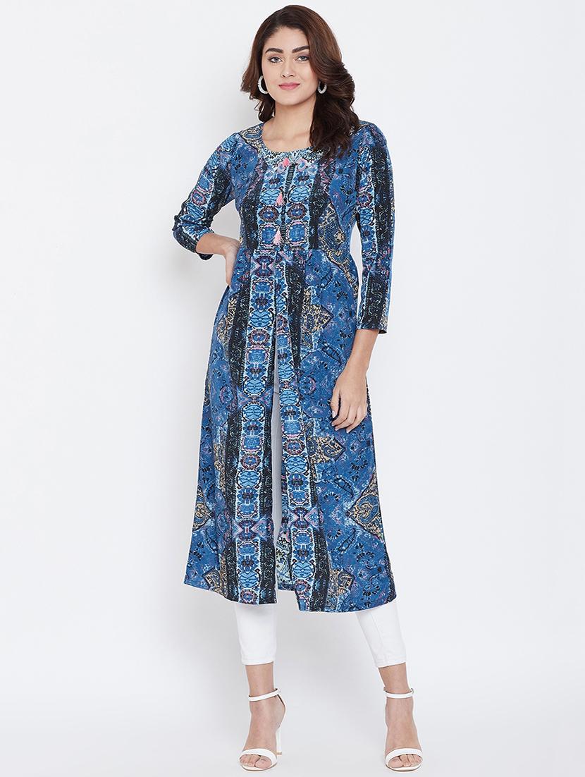 front slit abstract tunic - 16619227 - Zoom Image - 1