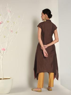 solid kurta pant set - 16619284 - Standard Image - 3