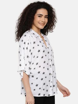 kimono sleeved quirky shirt - 16619315 - Standard Image - 3