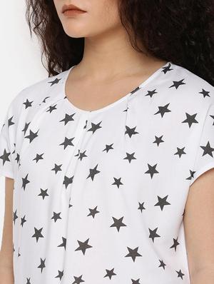 round neck quirky top - 16619322 - Standard Image - 5