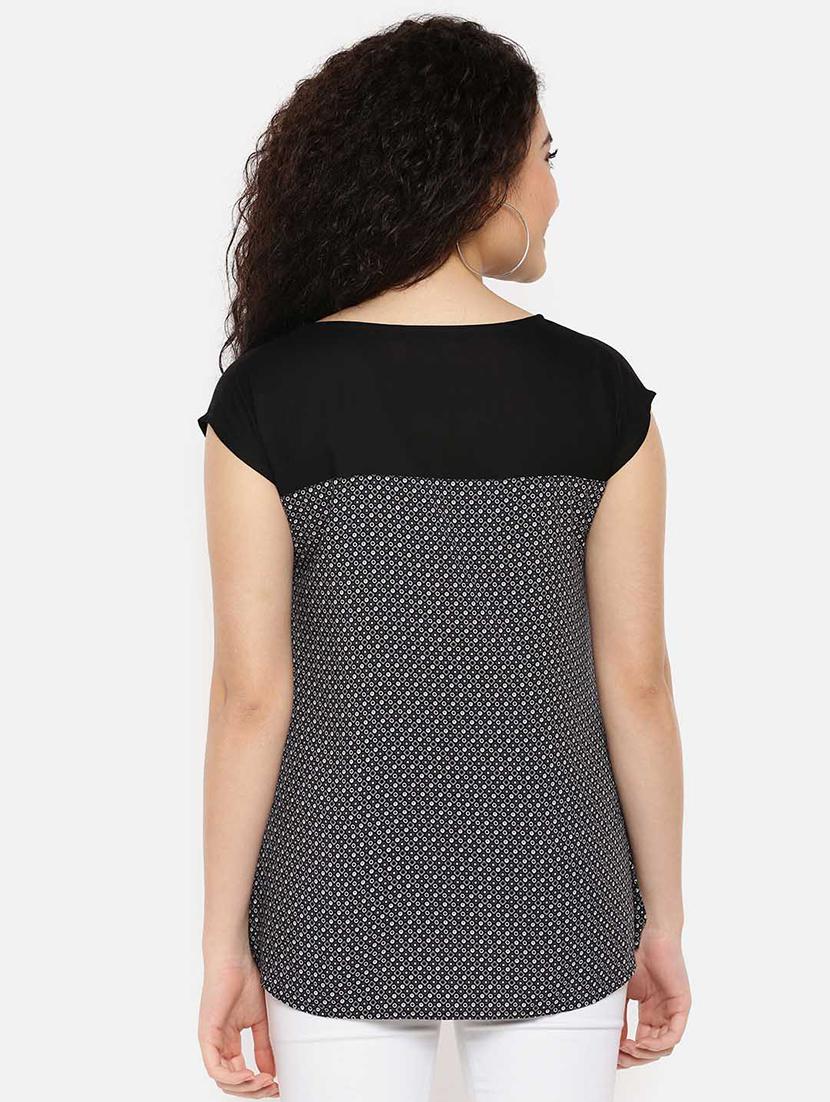 boat neck color block top - 16619326 - Zoom Image - 4
