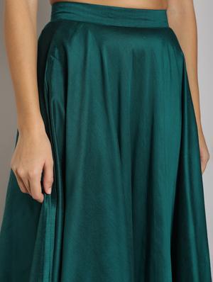 solid flared skirt with top set - 16619468 - Standard Image - 5