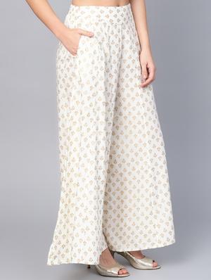bock printed flared palazzo - 16619606 - Standard Image - 2