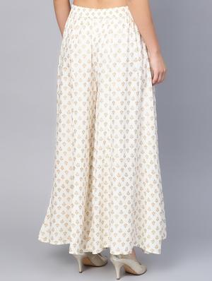 bock printed flared palazzo - 16619606 - Standard Image - 3
