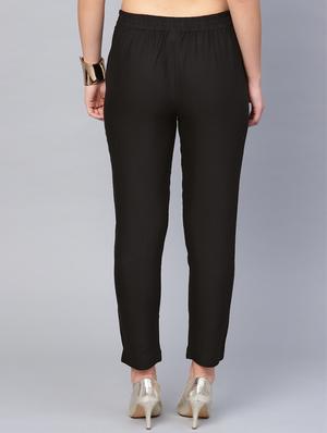 solid straight tapered pant - 16619614 - Standard Image - 3