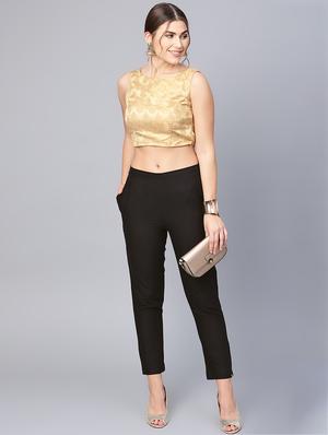 solid straight tapered pant - 16619614 - Standard Image - 4