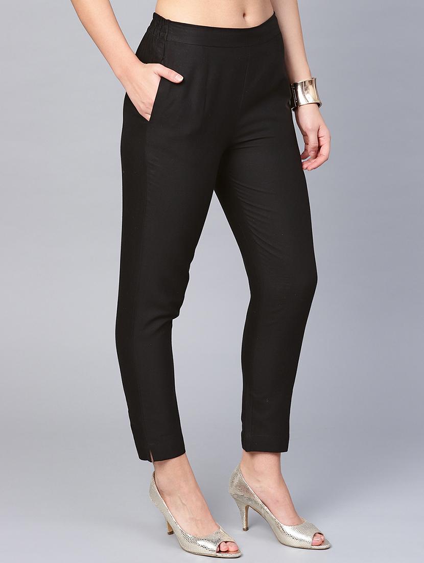 solid straight tapered pant - 16619614 - Zoom Image - 2