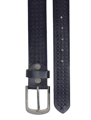 black leather belt - 16619889 - Standard Image - 3