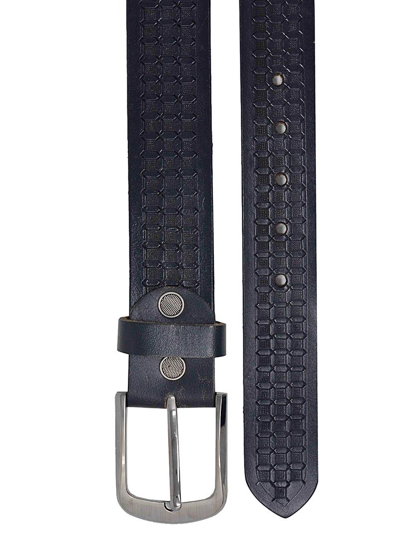 black leather belt - 16619889 - Zoom Image - 3