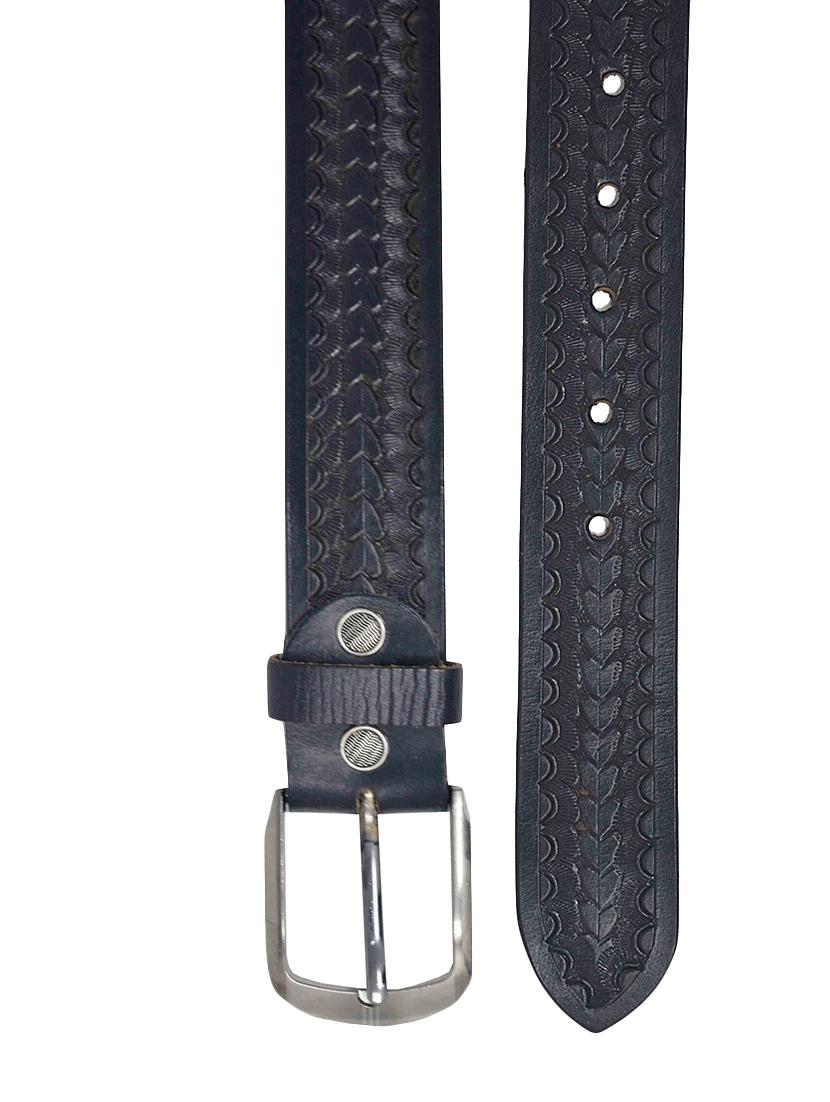 black leather belt - 16619893 - Zoom Image - 3