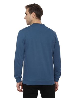 blue typographic chest print sweatshirt - 16620125 - Standard Image - 2