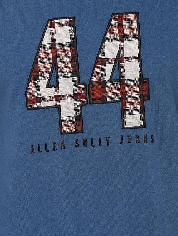 blue typographic chest print sweatshirt - 16620125 - Zoom Image - 4