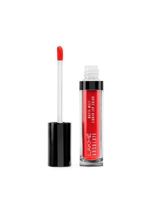 lakme absolute matte melt liquid lip color, rhythmic red 20, 6 ml - 16620492 - Very Small Image - 1