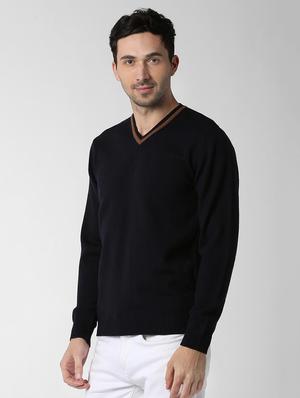 black solid pullover - 16620737 - Standard Image - 2