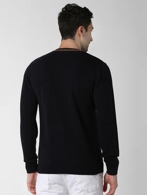 black solid pullover - 16620737 - Standard Image - 3