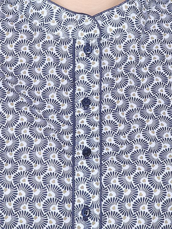 printed straight kurta - 16620764 - Zoom Image - 4