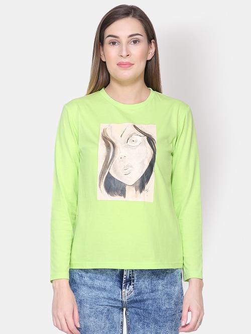crew neck graphic print tee - 16620779 - Standard Image - 1