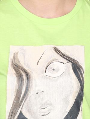 crew neck graphic print tee - 16620779 - Standard Image - 5