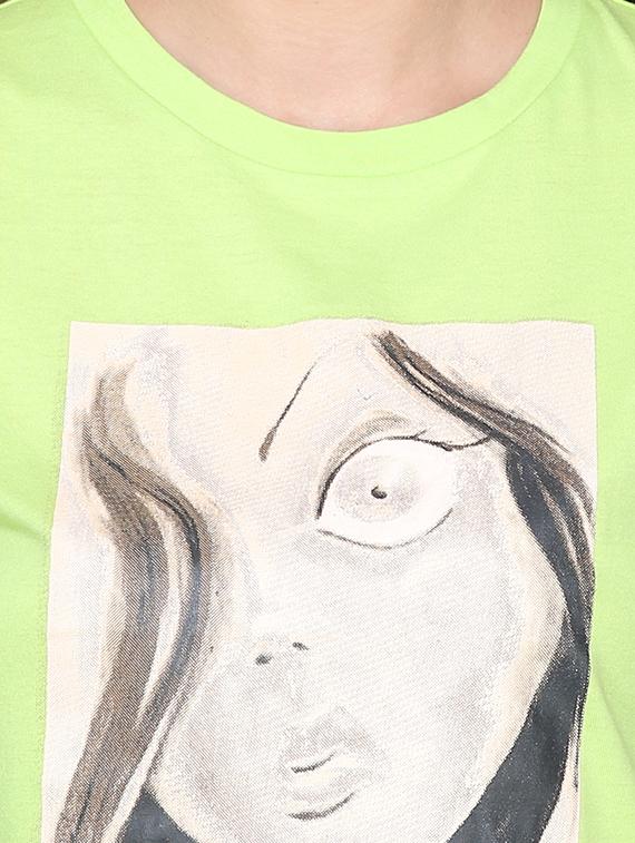 crew neck graphic print tee - 16620779 - Zoom Image - 5