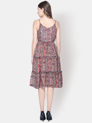 cami neck floral a-line dress - 16620789 - Standard Image - 3
