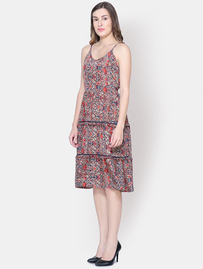 cami neck floral a-line dress - 16620789 - Zoom Image - 2