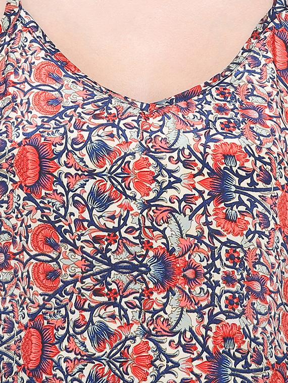 cami neck floral a-line dress - 16620789 - Zoom Image - 4