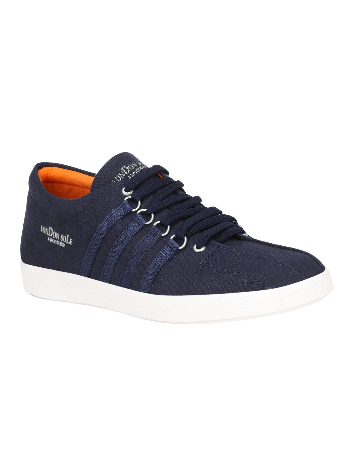 blue canvas lace up sneakers - 16622414 - Zoom Image - 1