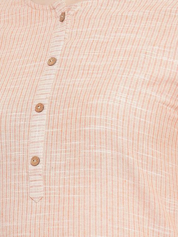 striped straight kurta - 16622846 - Zoom Image - 4