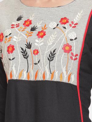 embroidered straight kurta - 16622871 - Standard Image - 4
