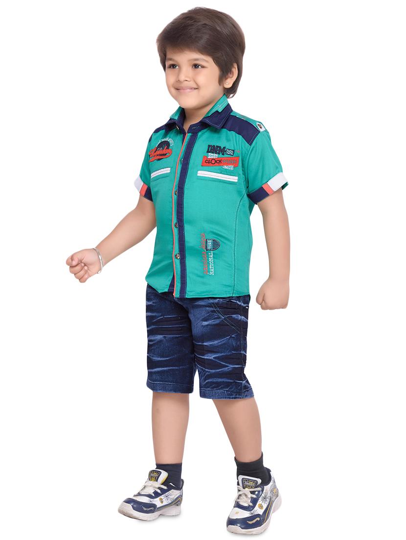 quirky print shirt and shorts set - 16622926 - Zoom Image - 2