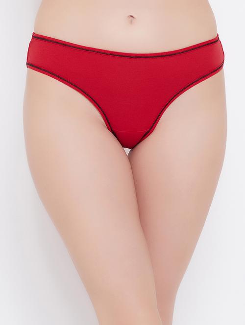 mid rise solid bikini panty - 16628125 - Standard Image - 1