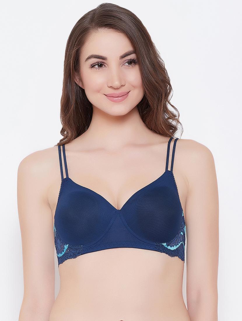 detachable strap laced t-shirt bra - 16628171 - Zoom Image - 1