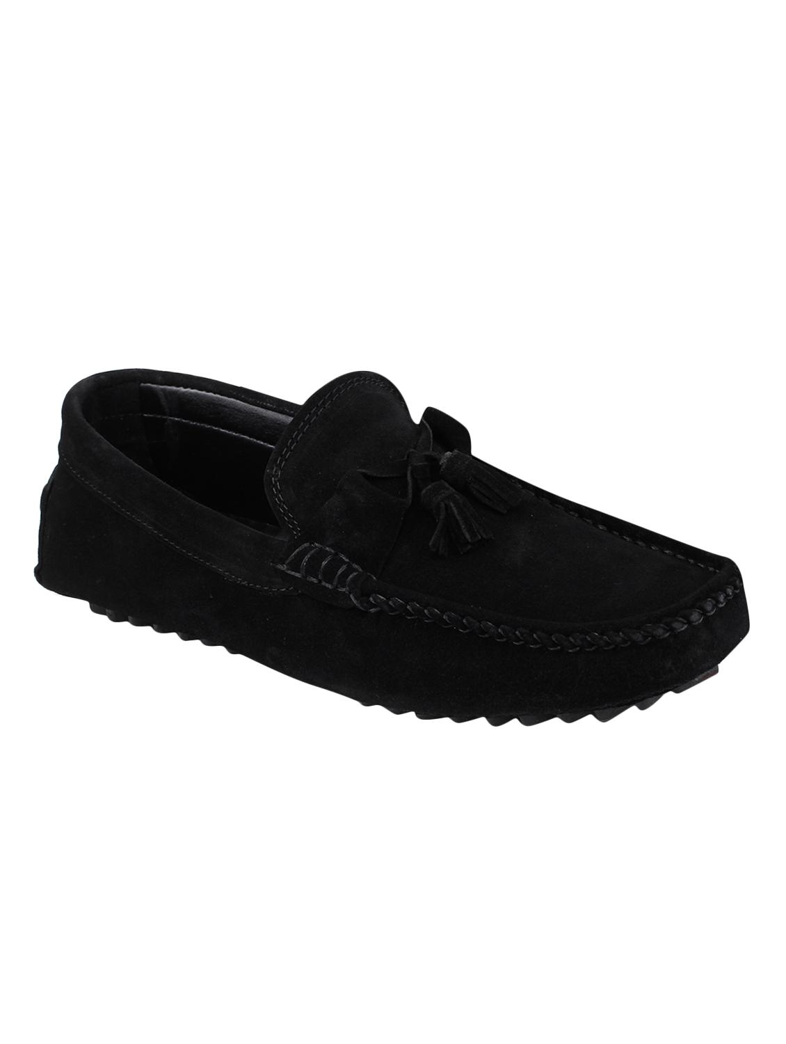 black suede slip on loafers - 16628909 - Zoom Image - 1