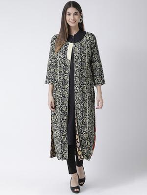 printed combo jacket - 16629721 - Standard Image - 2