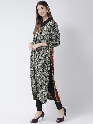 printed combo jacket - 16629721 - Standard Image - 3
