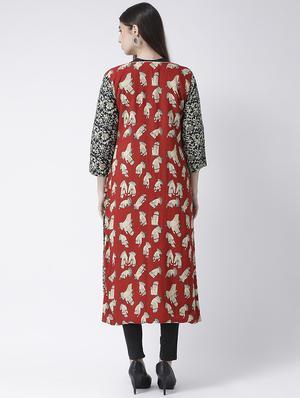 printed combo jacket - 16629721 - Standard Image - 4