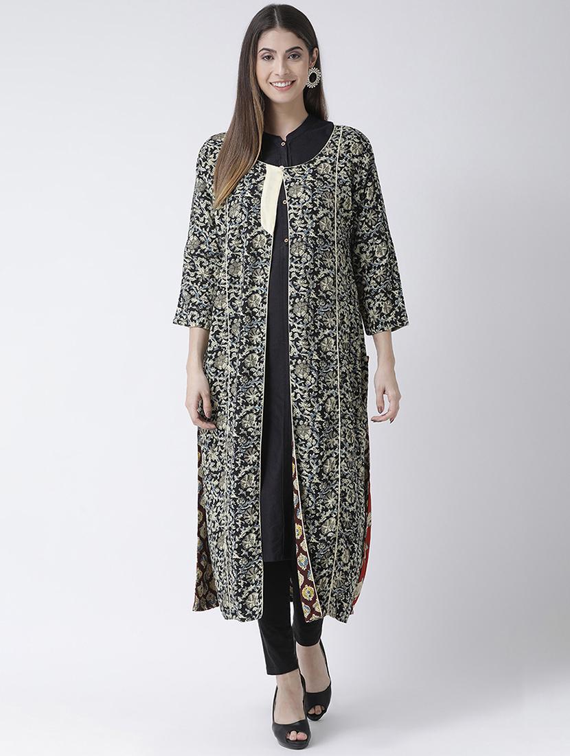printed combo jacket - 16629721 - Zoom Image - 2