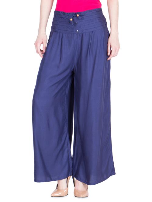 high rise pleated palazzo - 16629934 - Standard Image - 1