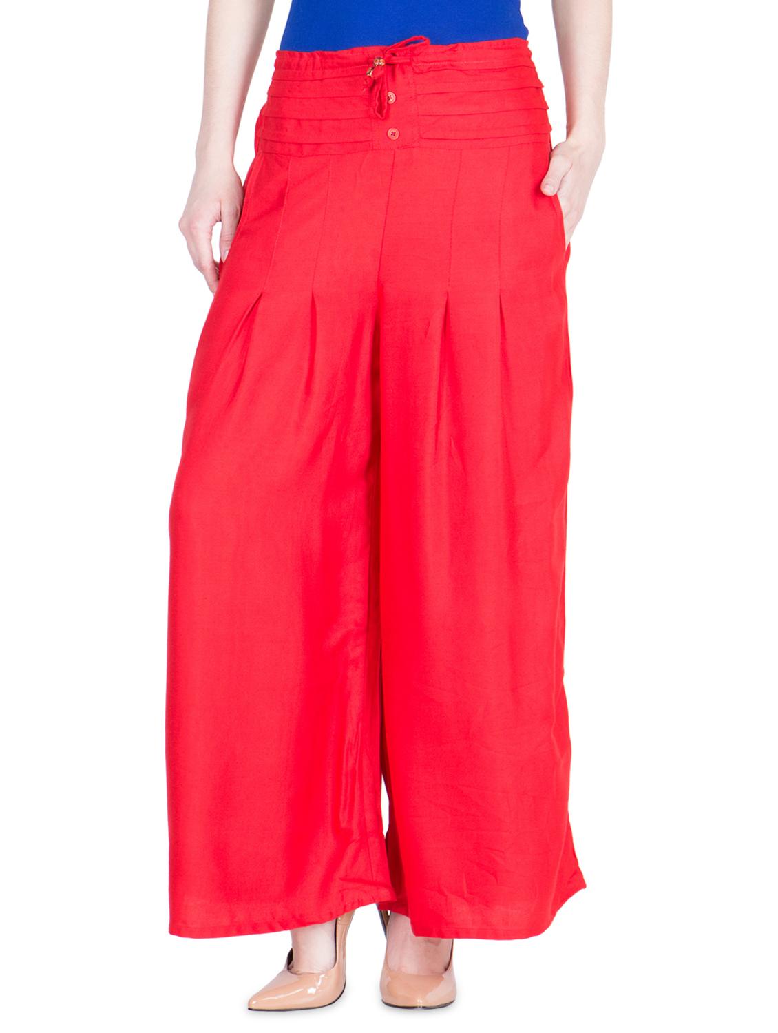 high rise pleated palazzo - 16629936 - Zoom Image - 1