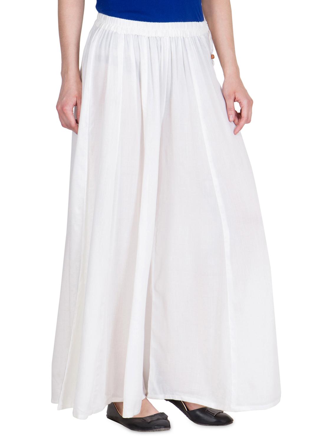 tie knot waist flared palazzo - 16629949 - Zoom Image - 2
