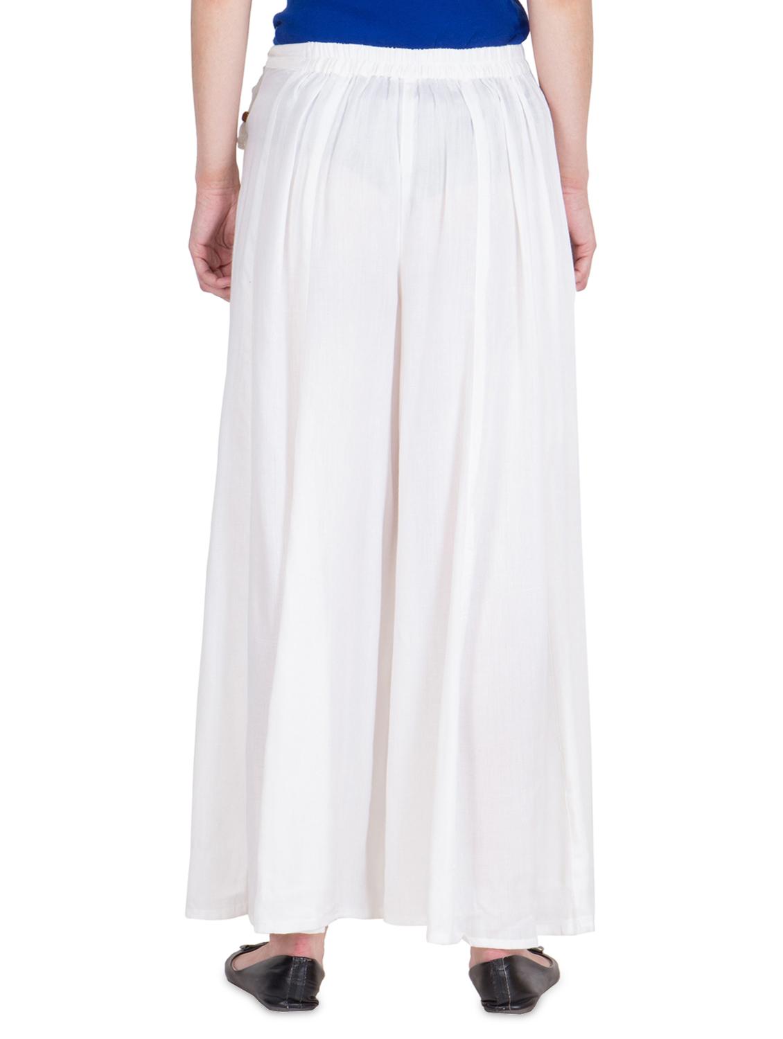 tie knot waist flared palazzo - 16629949 - Zoom Image - 3