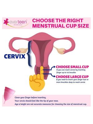 everteen small menstrual cup for women (23ml) 1pc with storage pouch - 12-hour leak-proof protection, reusable for 10 years - 16630055 - Standard Image - 4