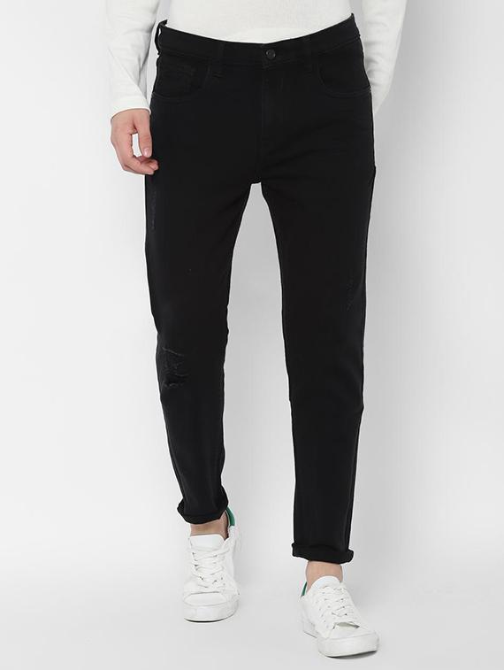 black plain denim jeans - 16630141 - Zoom Image - 1
