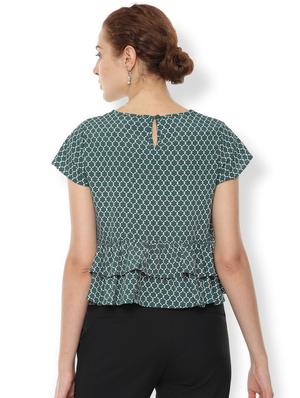 key hole neck printed top - 16630227 - Standard Image - 2