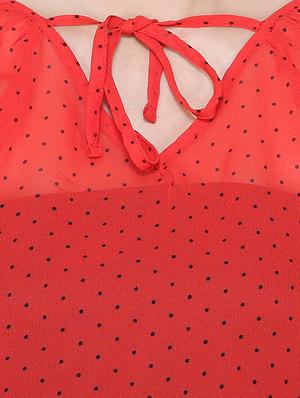tie knot polka dots top - 16630373 - Standard Image - 5