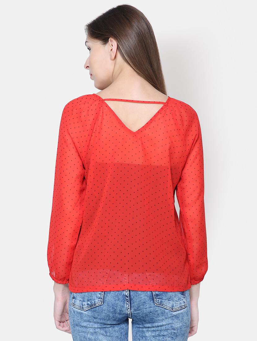 tie knot polka dots top - 16630373 - Zoom Image - 3